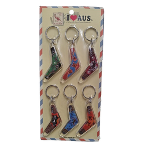 Boomerang Keyring - 6 Pack