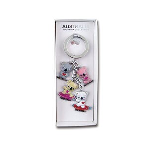 Surfing Koalas - Premium Keyring