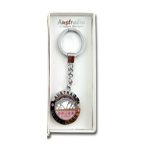 Spinning Sydney Pink Opera House - Premium Keyring