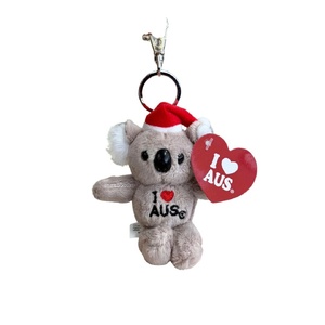 Christmas Plush Koala Keyring 