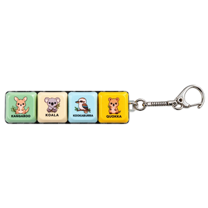 Australian Animals 4-Key Keyboard Fidget Keyring