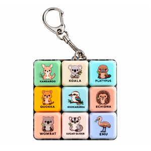 Australian Animals 9-Key Keyboard Fidget Keyring