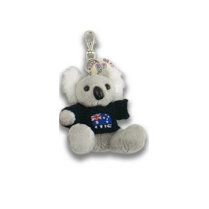 Koala with Blue Jumper - Plush Keyring