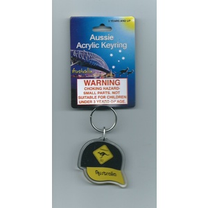 Roadsign Cap Keyring