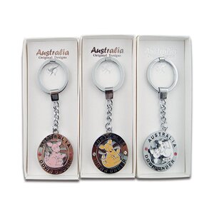 Spinning Kangaroo - Premium Keyring