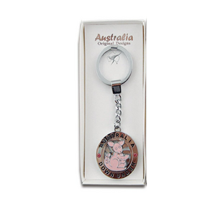 Spinning Pink Kangaroo - Premium Keyring