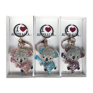 Sparkling Golden Koala - Premium Keyring