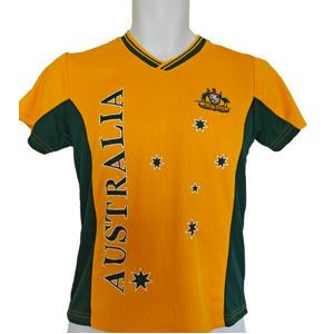 Kids Gold & Green Australia Jersey