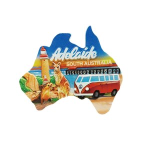 Adelaide Map Shaped Magnet