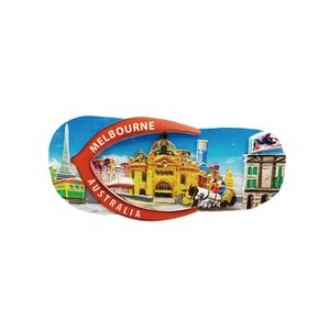 Melbourne Flip Flop Shaped Magnet