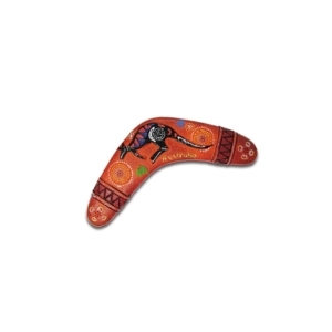 Red Kangaroo Boomerang Magnet