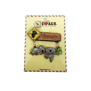 Koalas on Roadsign Swing - Magnet