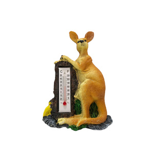 Kangaroo With Thermometer - Magnet