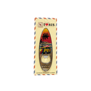 Surfboard Bottle Opener Magnet - Bondi Beach