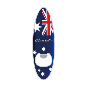 Surfboard Bottle Opener Magnet - Australian Flag