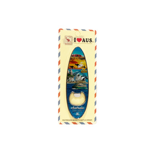 Surfboard Bottle Opener Magnet - Sydney and Uluru