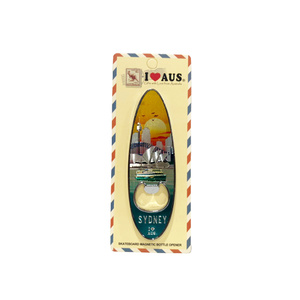 Surfboard Bottle Opener Magnet - Sydney Sunset