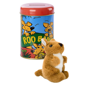 Kangaroo Money Box Bank + Soft Toy