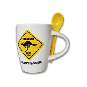 Roadsign Mug with Spoon