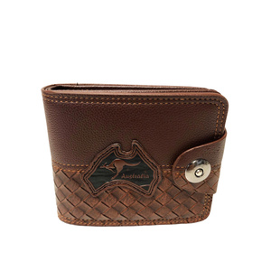 Kangaroo & Brown Map  - Mens Wallet