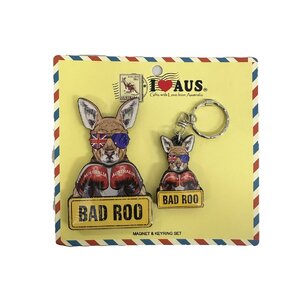 Bad Kangaroo - Magnet & Keyring