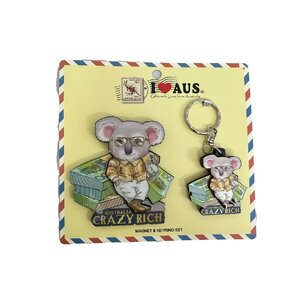 Crazy Rich Koala - Magnet & Keyring