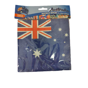 Australian Flag Napkins - Pack of 20