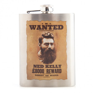 Ned Kelly Metal Flask 