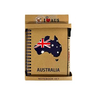 Australian Flag Notepad with Pen
