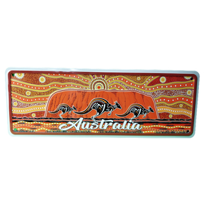 Uluru & Kangaroos - Number Plate