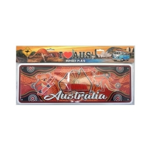 Aboriginal Art - Number Plate