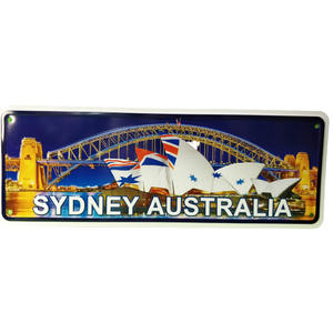 OPERA HOUSE AT NIGHT NUMBER PLATE