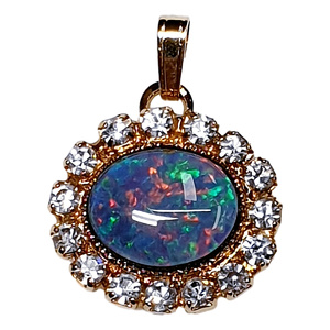 Opal Triplet Pendant