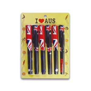 Aussie Flag Pens - 6 Pack