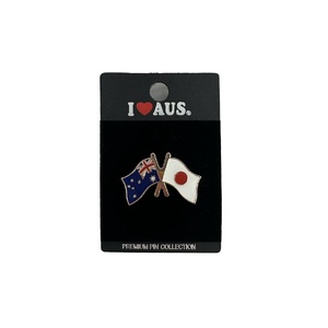 Australia & Japan Crossed Flags Pin