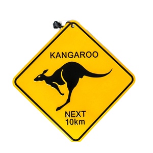 Kangaroo Metal Roadsign Medium