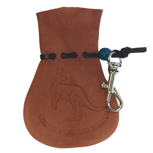 Australian Kangaroo Scrotum Coin Pouch with Keyring - Small