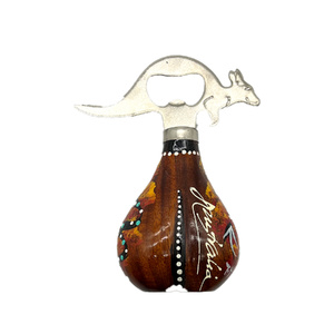 Kangaroo Wooden Scrotum Bottle Opener