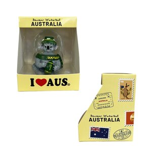 Koala Snowglobe with Football - Small