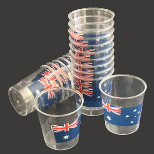 Australian Flag - 20 Pack Plastic Shot Glass