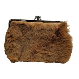 Kangaroo Fur Purse with Clasp - Large