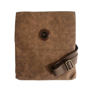 Suede Brown Messenger Bag - Large