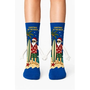 Christmas By The Beach with Magnet - Adult Socks