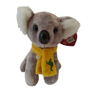 Koala Plush Toy with Yellow Scarf