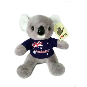 Koala Plush Toy with Australian Flag Shirt