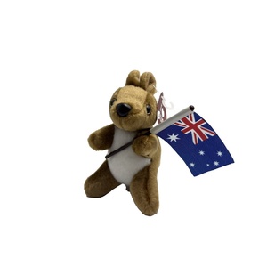 Kangaroo Plush Toy with Australian Flag