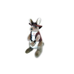 Kangaroo Swaggy with Joey Plush Toy - Medium
