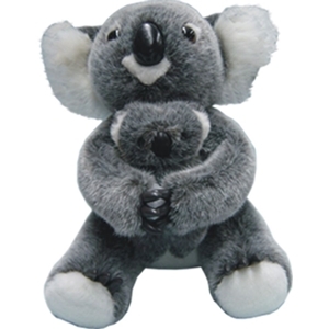 Australian Made Koala with Baby Plush Toy - Large