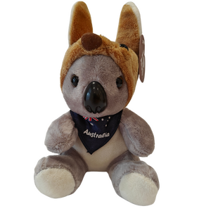 Koala in Kangaroo Hat Plush Toy