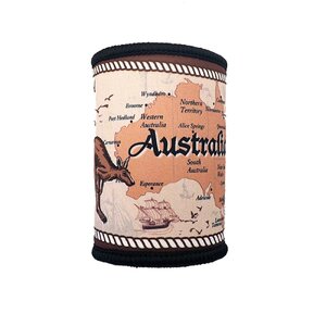 Kangaroo and Map Stubby